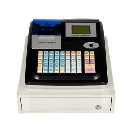 Square POS Terminal Cash Register Complete W/ Printer, And Cash Drawer, 48 Keys