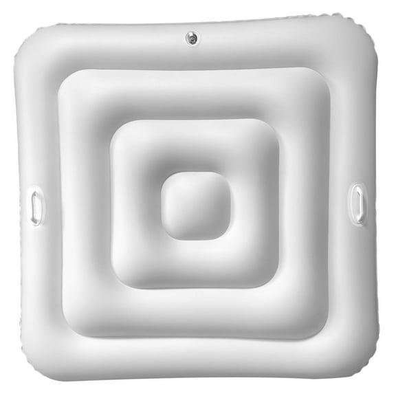 Square PVC Inflatable Spa Cover With Handle And And Easy Rain Leaf Insulated For Protection. Square Insulated Spa Cover