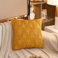 thumbnail image 1 of Square Pack of 2 Solid Colors Throw Pillow covers(Without Inserts)(Double Sided), 1 of 9