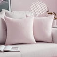 thumbnail image 1 of Square Pack of 2 Solid Colors Throw Pillow covers(Without Inserts)(Double Sided), 1 of 11