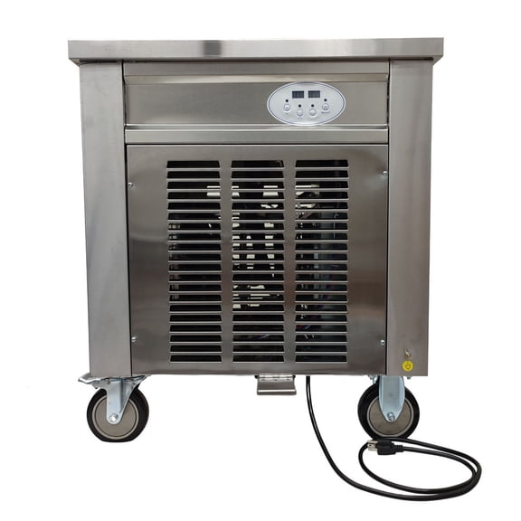 Square Pan Fried Ice Cream Machine Stir-Fried Yogurt Ice Roll Maker