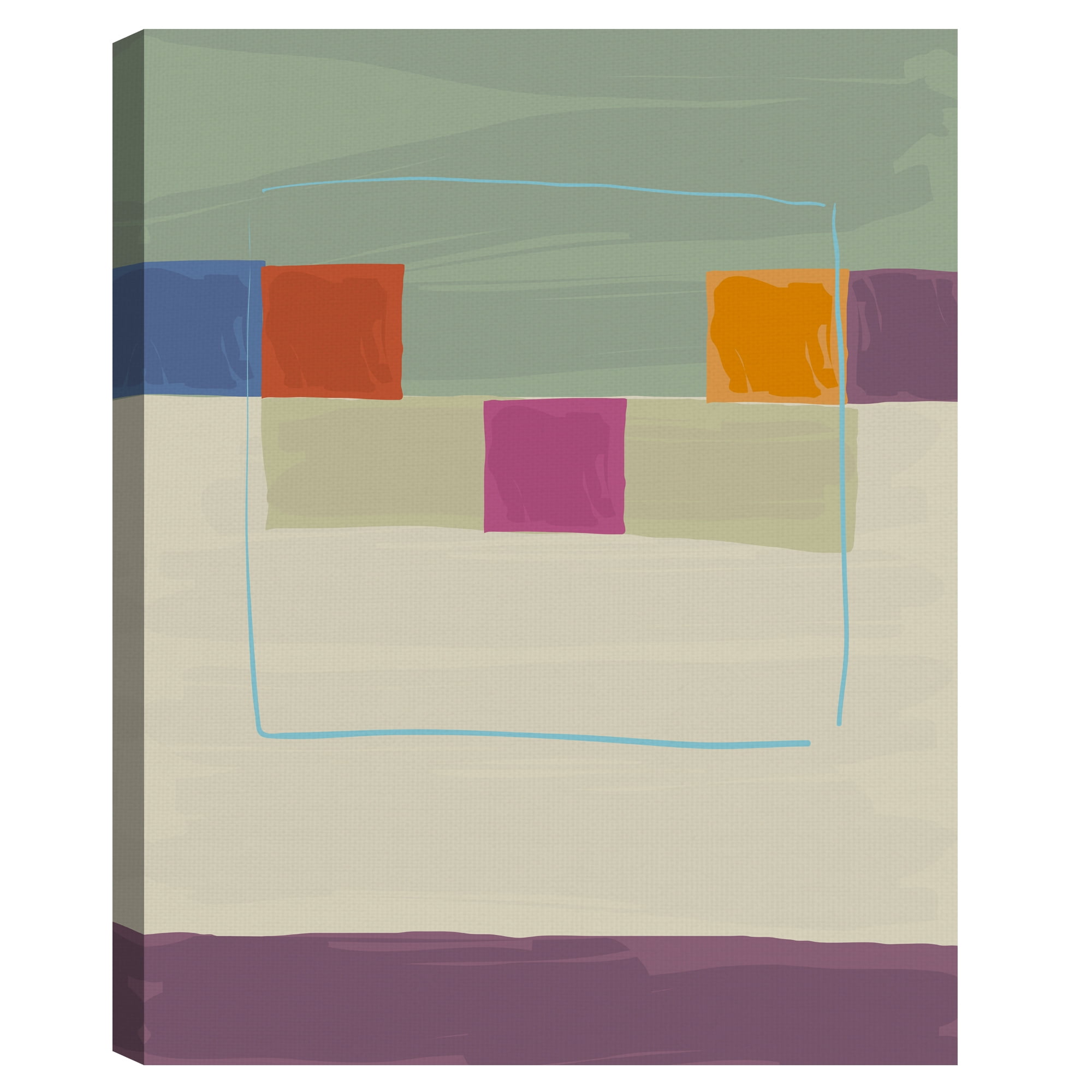 Square Path I by Gerry Baptist Canvas Art Print