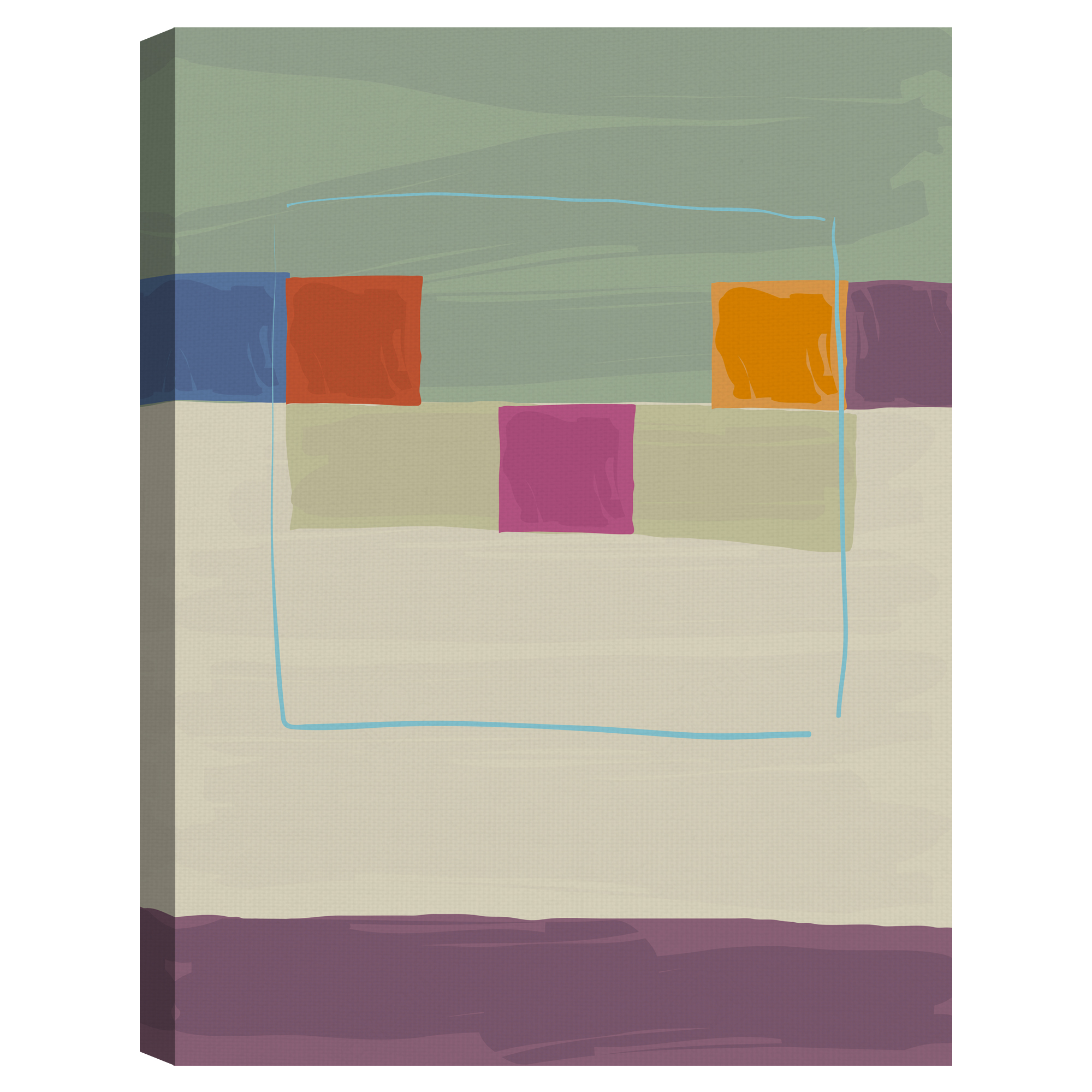 Square Path I by Gerry Baptist Canvas Art Print