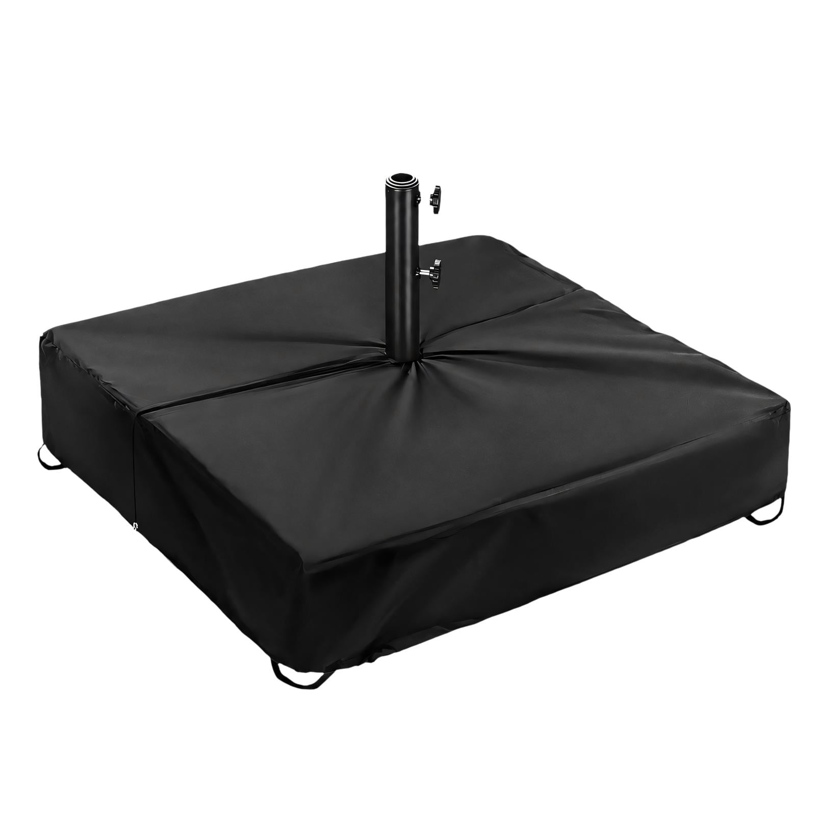 Square Patio Umbrella Base Cover in Fabric with a Side Fastener for ...