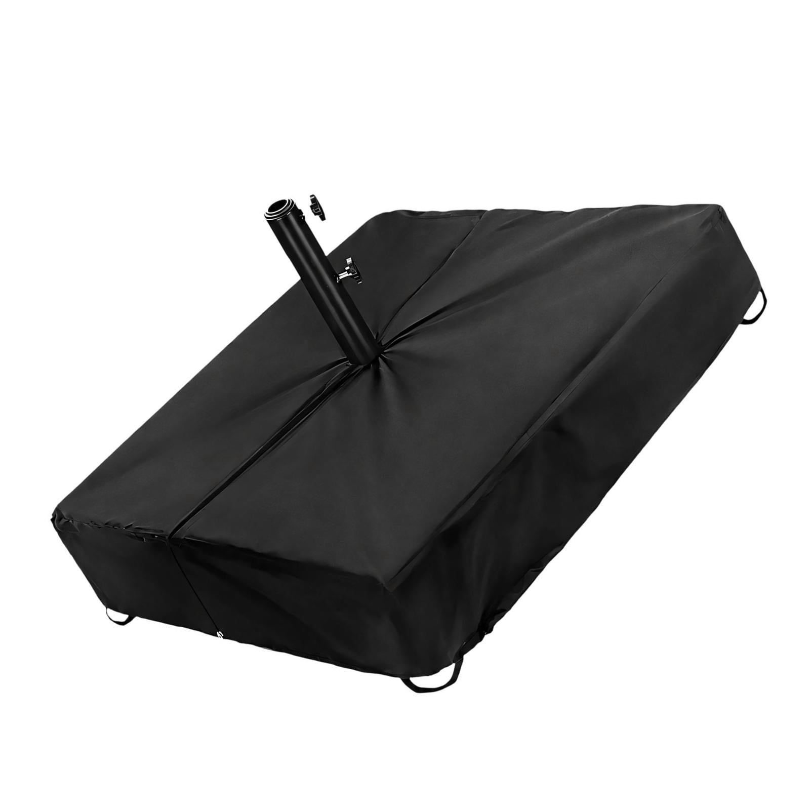 Square Patio Umbrella Base Cover in Fabric with a Side Fastener for ...