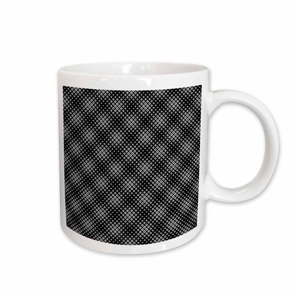 3drose, Square Pattern Background - Abstract Vector Graphic Design, 11oz Mug