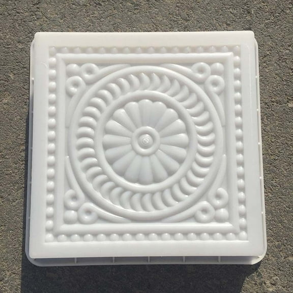 Square Paving Mould DIY Garden Concrete Walkway Pavement Mold Garden Concrete Mold Stepping Stone Maker for Garden Lawn Patio