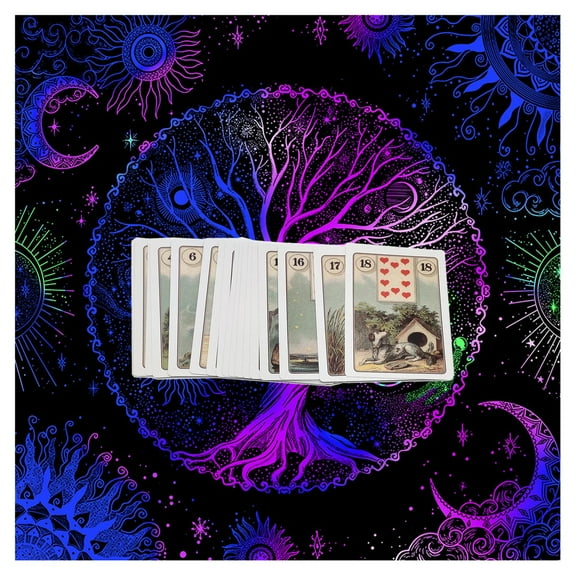 Square Pendulums Divinations Mat Altars Tablecloth Board Game Card Pad Tarot Table Cloth Metaphysical Board Game Mat