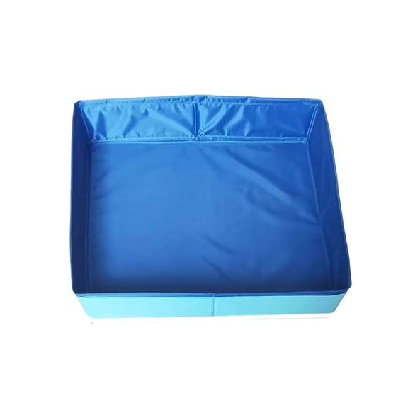 Square Pet Pool Bath Tub for Dogs and Cats Portable Indoor Outdoor Bathing Tub