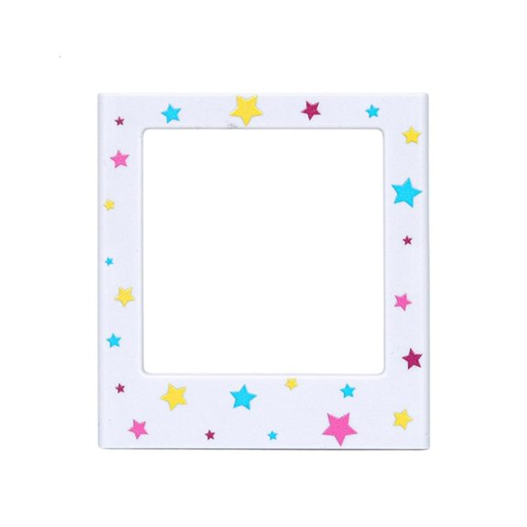 Square Photo Frame Stand with Unique Pattern for Fridge Display Easy Mounting