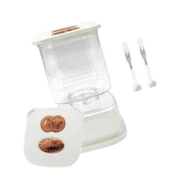 Square Pickle Storage Container Dry and Wet Separation Holder Glass Jar with Leakproof Lid a