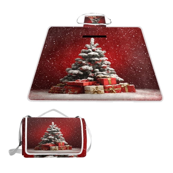 Square Picnic Mat Waterproof Non-Slip Outdoor Mat Portable Carry Handle For Camping Beach Exercise Decorated with Gifts
