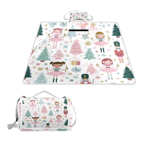 Square Picnic Mat Waterproof Non-Slip Outdoor Mat Portable Carry Handle For Camping Beach Exercise Enchanting
