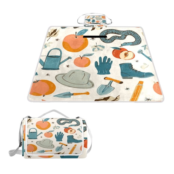 Square Picnic Mat Waterproof Non-Slip Outdoor Mat Portable Carry Handle For Camping Beach Exercise Spring Collection