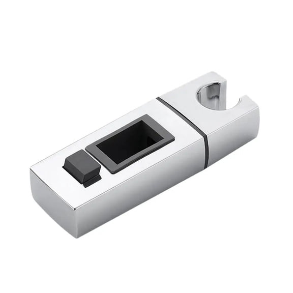 Square Pipe Bathroom Shower Head Holder Adjustable Shower Slide Bar Replacement Rack Riser Rail Bracket
