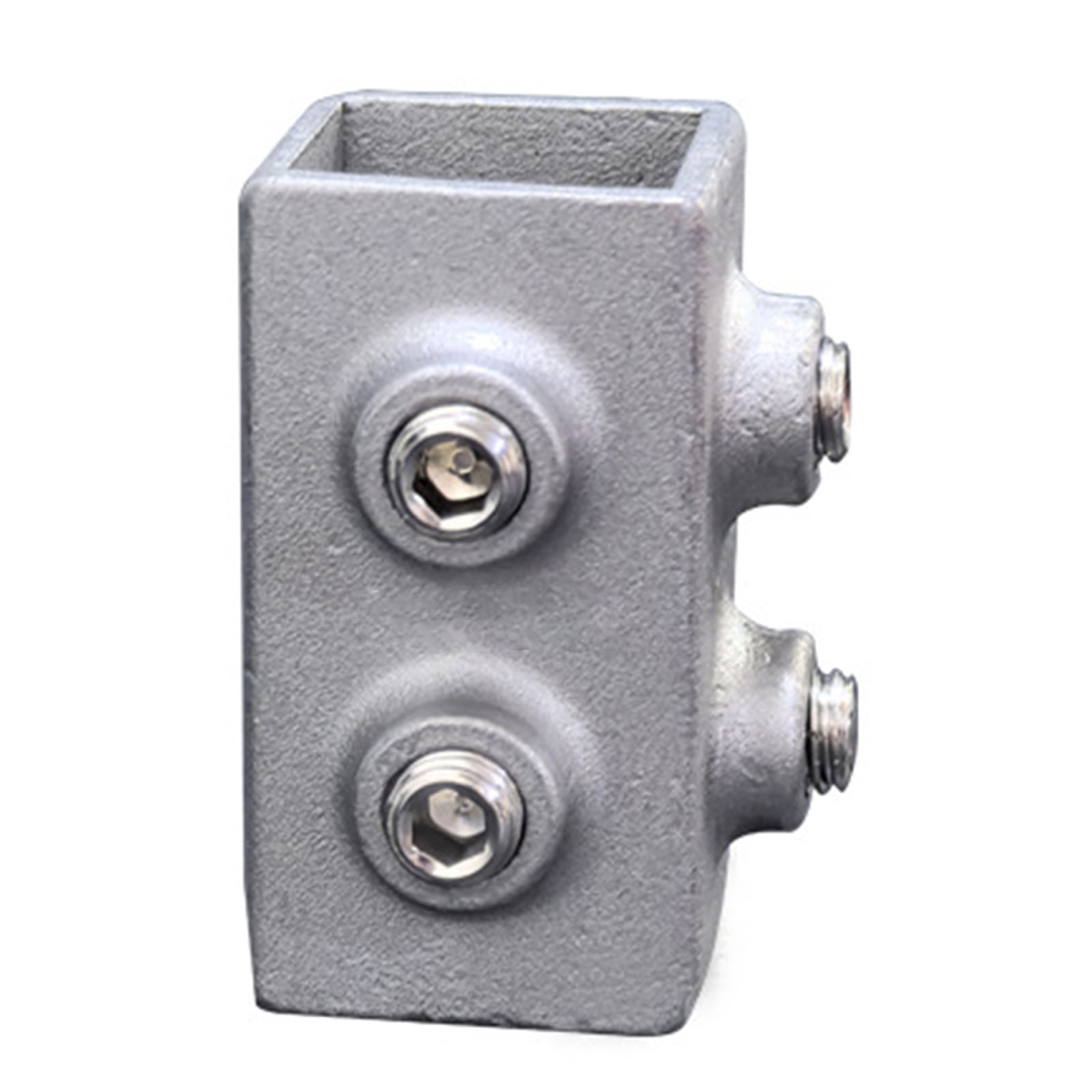 Square Pipe Fixed Joint Storage Rack Connector 3 Way Elbow Pipe Fitting ...