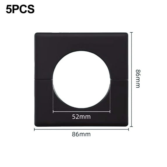 Square Pipe Wall Covers Decorative Trim Shower Pipe Cover Tube Escutcheon Plates Wall Hole/Pipe Damage Rubber Easy Install
