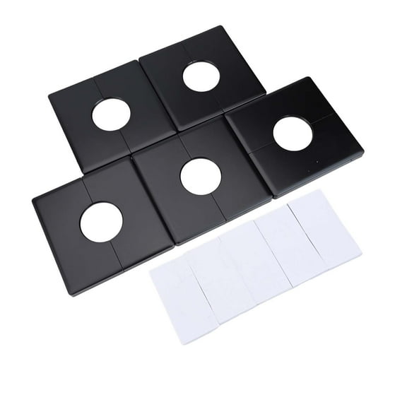 Square Pipe Wall Covers Decorative Trim Shower Pipe Cover Tube Escutcheon Plates