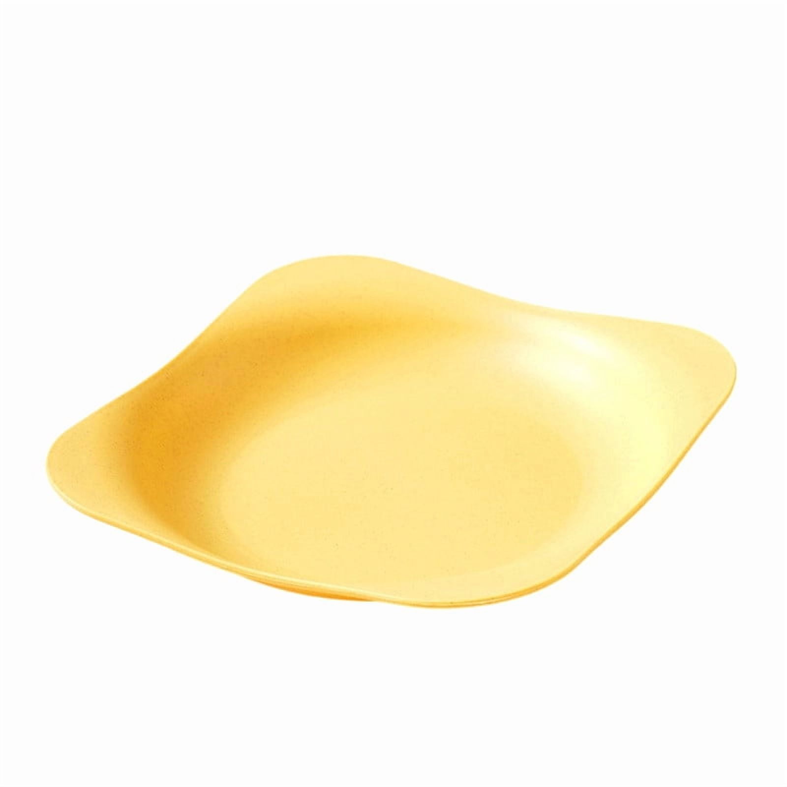 Square Plastic Dinner Plate 7.87 Inch Reusable Salad and Dessert Plate ...