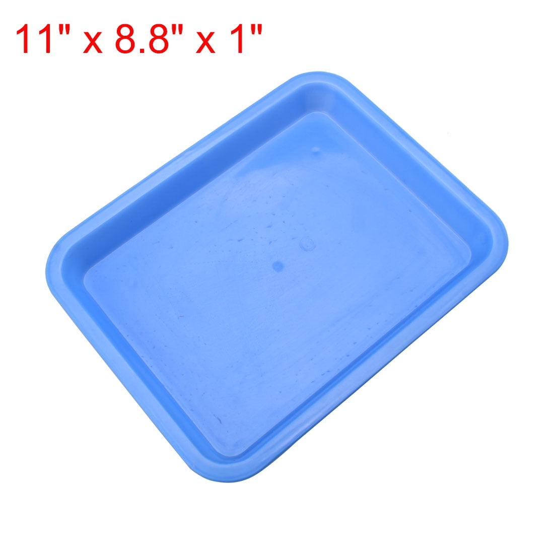 Fancy Small Plastic Fast Food Drinks Snack Lap Serving Trays Fast Food Tray  Rectangle Blue 