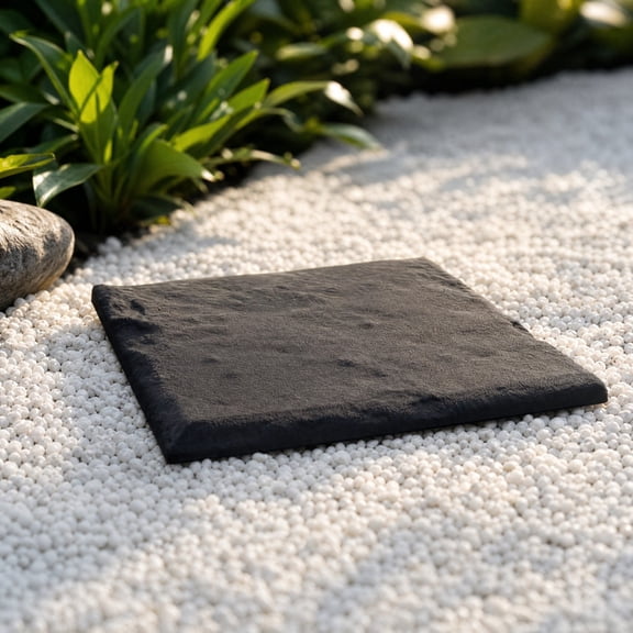Square Plastic Imitation Stepping Stone, Decorative Walkway Paver with Natural Texture Non-Slip Surface, Lightweight Durable Weather Resistant, for Garden Lawn Yard Pathway Patio Paving Use