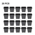 thumbnail image 1 of Square Plastic Nursery Pots for Growing Starter Plants for Garden Decoration, 1 of 9