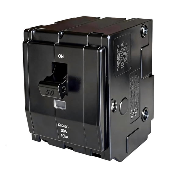 Square Plug in Circuits breaker High 3 Poles 50A Miniature Circuits breaker For Branch Circuit