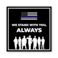 thumbnail image 1 of Square Plus We Stand with You Always Wall or Door Sign | USA Flag | Police First Responders Appreciation Signage - Medium, 1 of 8