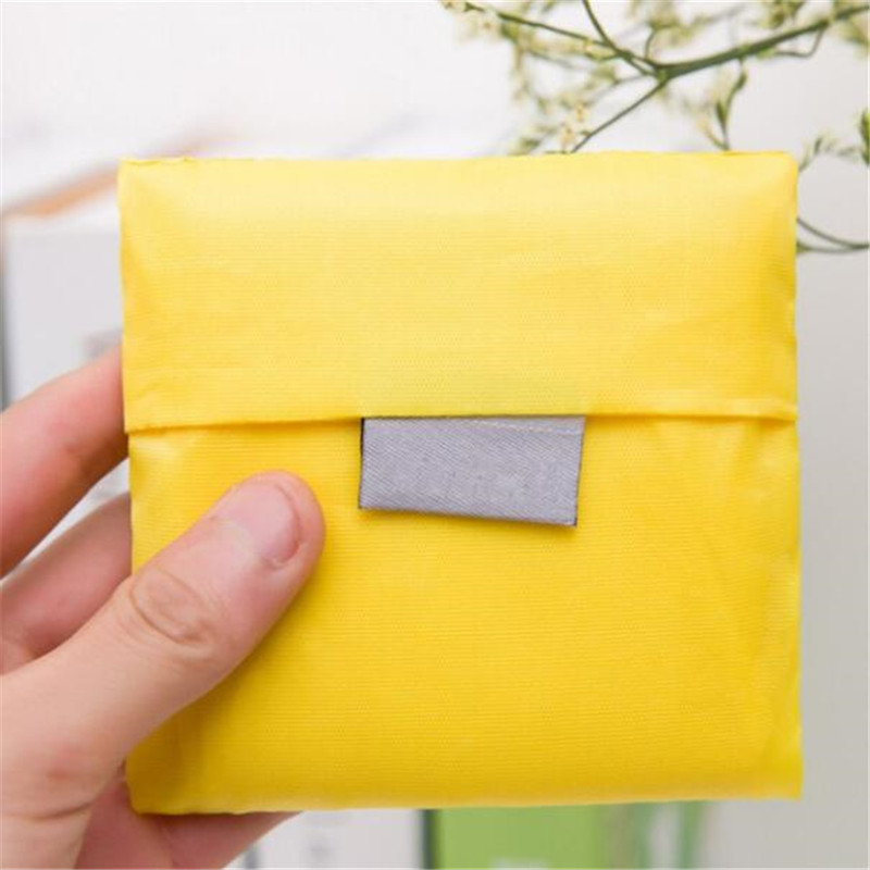 Square Pocket Waterproof Shopping Bag Portable Folding Creative ...