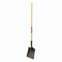 Westward Square Point Shovel,Steel,Yellow 46MP81