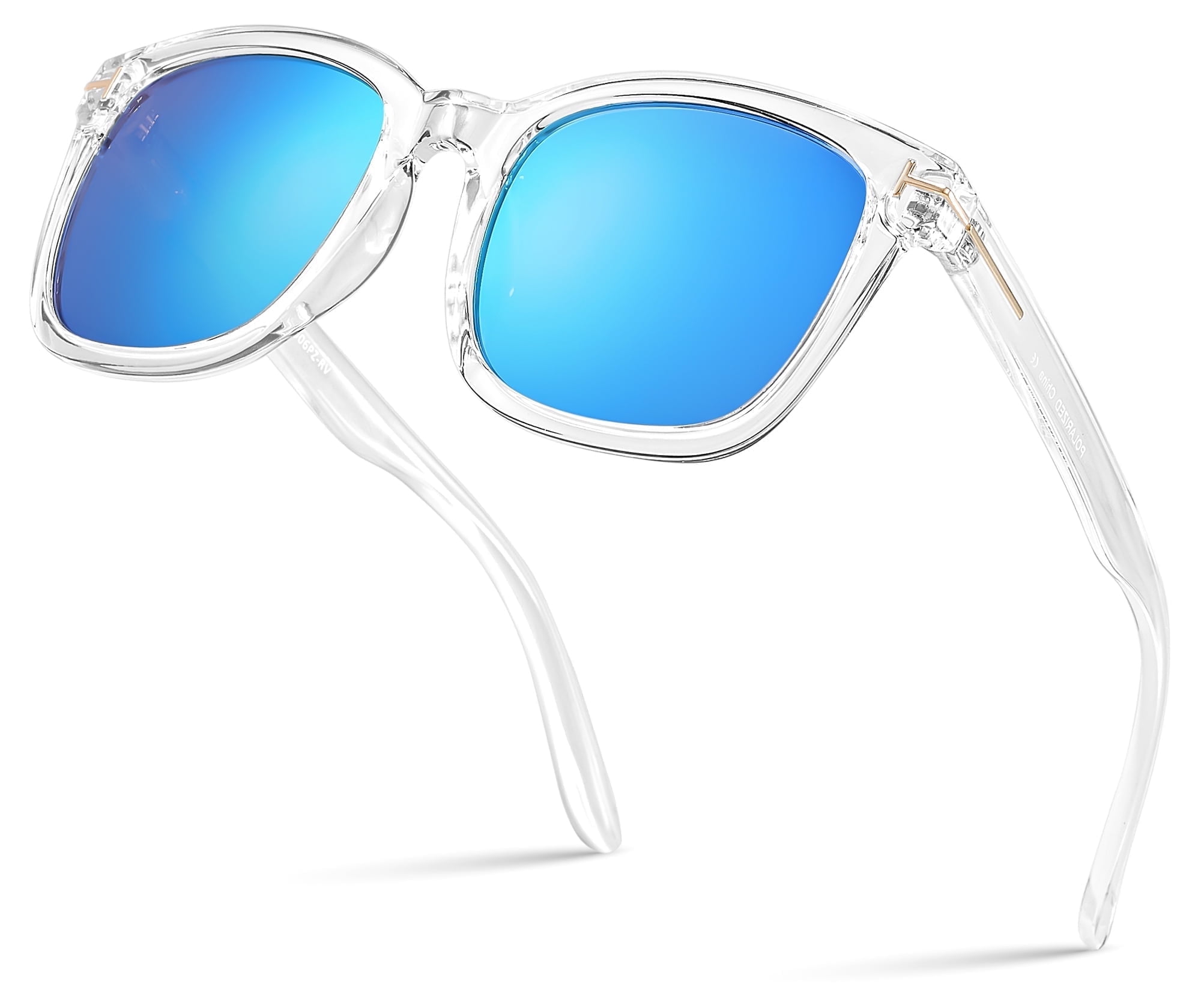 Square Polarized Mirrored Sunglasses for Women Colorful 80 display picture 1