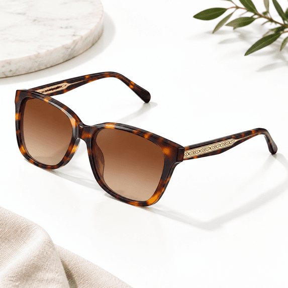 Square Polarized Sunglasses For Women Uv Protection Italian Design ...