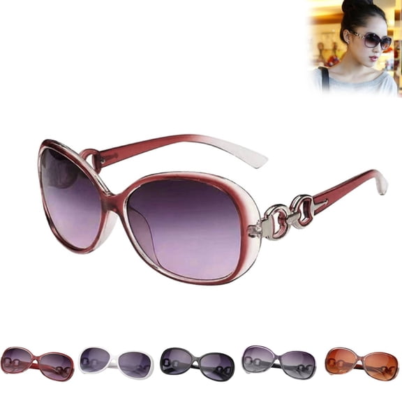 Square Polarized Sunglasses for Women Men Vintage Style Larger Fit Shades, Red,1PC