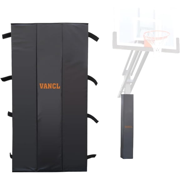 Square Pole Padding Outdoor Basketball Pole Pads Square Pad for Pole Wrap Around Pad Pole Base Padding Waterproof Durable UV-Resistant for Protection(Fit 6''x6'' Base&Pole-5 Feet Tall)