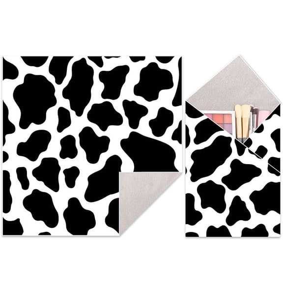 Square Polyester Self-Adhesive Magic Cloth Wrap Bags Cow 550x550mm