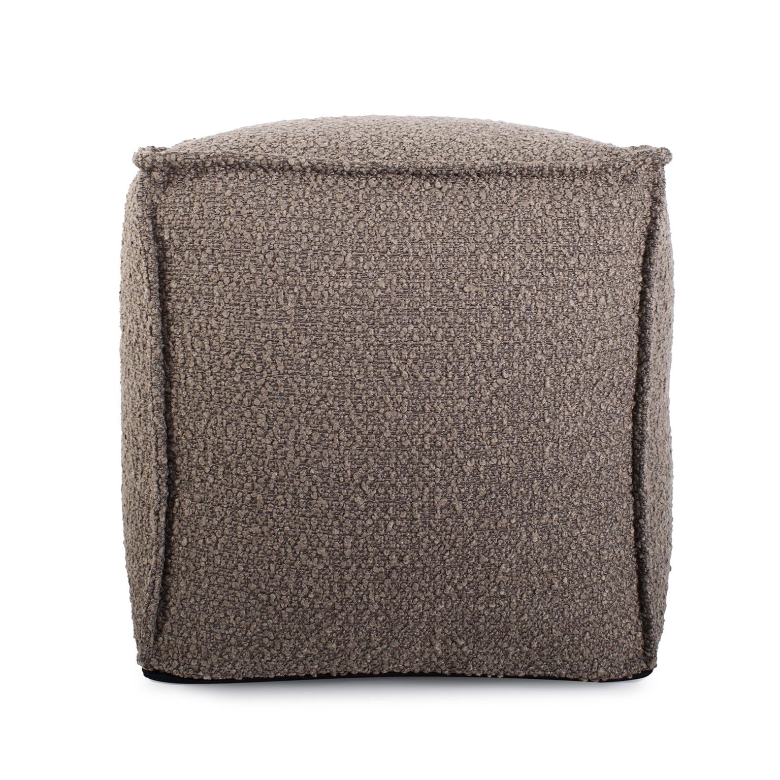 Square Pouf Barbet Chocolate