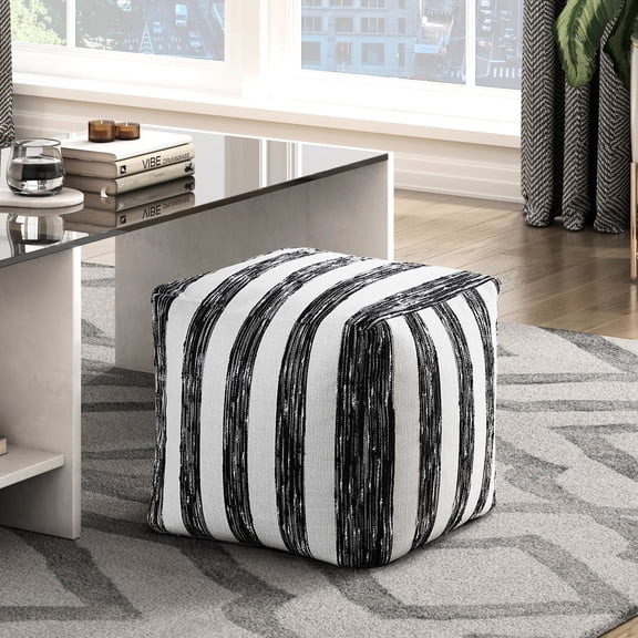 Square Pouf in Multi-Color / Brighten Up Your Home