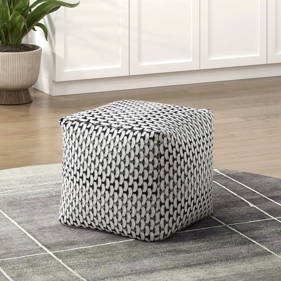 Square Pouf with 300lbs Capacity | Useful for Various Home Seating Scenarios