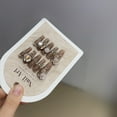 thumbnail image 1 of Square Press on Nails Medium Fake Nails Pink Glue on Nails Ballerina Rhinestones Acrylic Nails Handiwork 10Pcs Shiny Stick on Nails for Women and Girls, 1 of 6