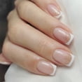 thumbnail image 1 of Square Press on Nails Glitters Fake Nails on Nails in 12 Sizes,24Pcs French Nails Tips for DIYS Nails Art Decors, 1 of 7