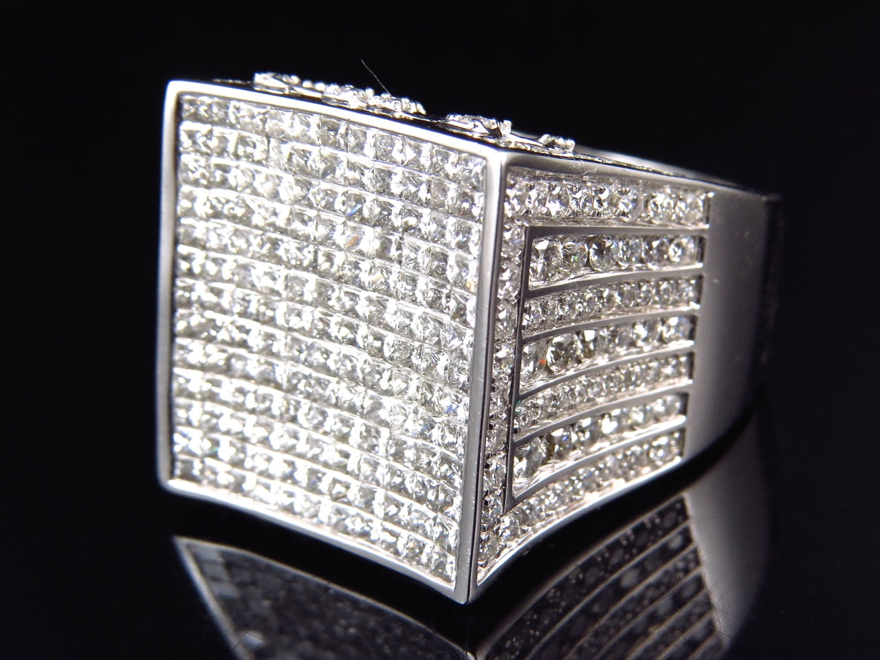Square Princess Cut Diamond Ring (7.34 Ct) - Walmart.com