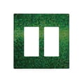 Square Print,Duplex Outlet Plate Switch Cover,Abstract Square Design