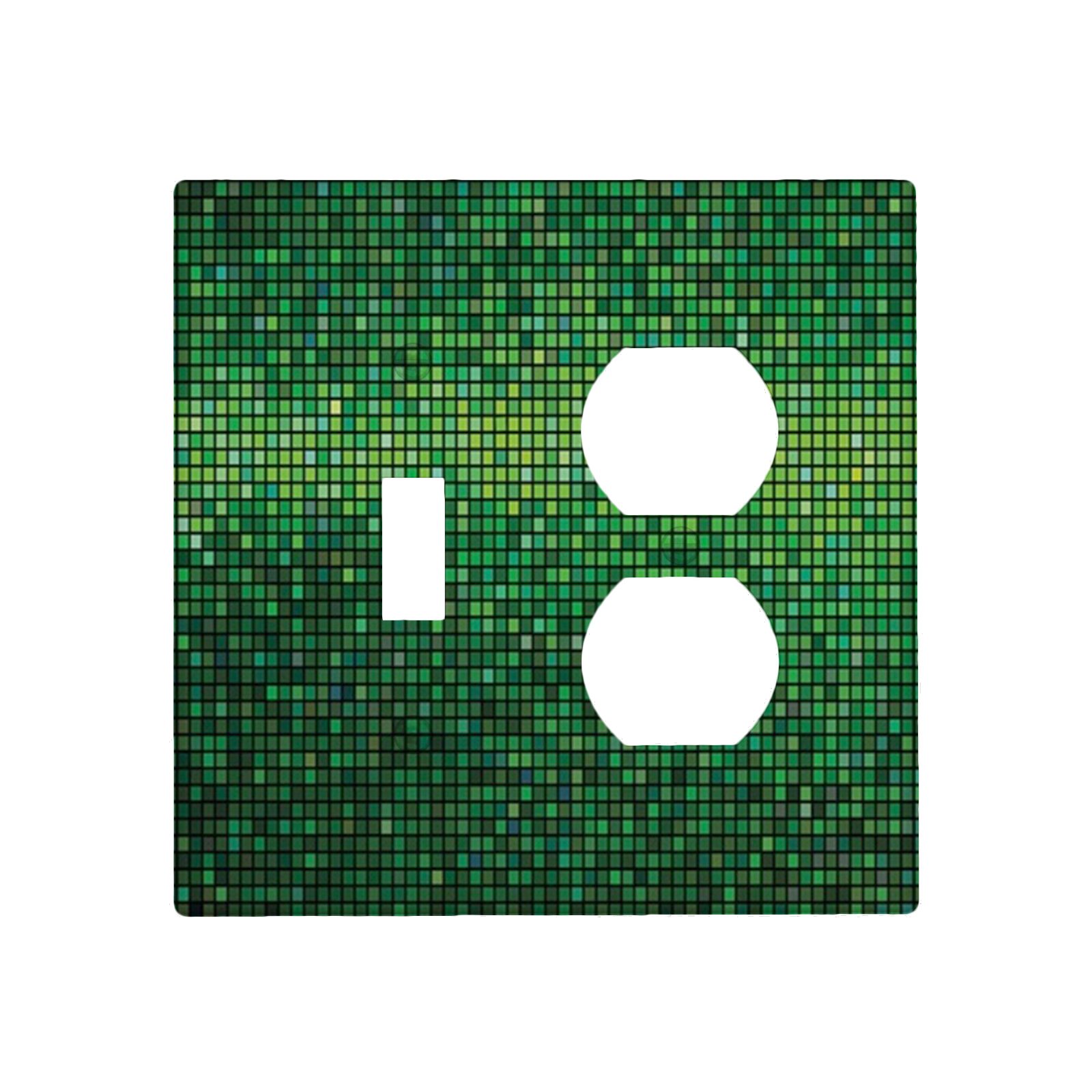 Square Print,Toggle Switch and Duplex Outlet Plate Wall Plate,Abstract