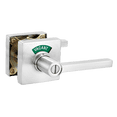 thumbnail image 1 of Square Privacy Indicator Door Lock Solstice Lever in Satin Chrome, 1 of 6