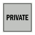 thumbnail image 1 of Square Private Sign (Lt Gray) - Large, 1 of 1