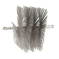 thumbnail image 1 of 12" x 12" Square Heavy-Duty Chimney Brush - Flat Wire Design, Oil-Tempered Steel Bristles - 3/8" NPT Male Thread - Professional Grade for Sweeps and DIY Cleaning, 1 of 3