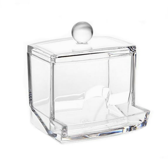 Square Q-tips Cotton Swabs Holder Cotton Swabs Storage Stand Rack Organizer Box Cosmetic Makeup Case