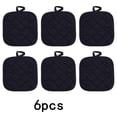 thumbnail image 1 of Square Quilted Pot Holders, 7x7 inch Heat Resistant Cotton Potholders with Hanging Loop, Non-Slip Hot Pads for Kitchen Cooking Baking, Multi Colors, 1 of 9