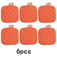 thumbnail image 1 of Square Quilted Pot Holders, 7x7 inch Heat Resistant Cotton Potholders with Hanging Loop, Non-Slip Hot Pads for Kitchen Cooking Baking, Multi Colors, 1 of 9
