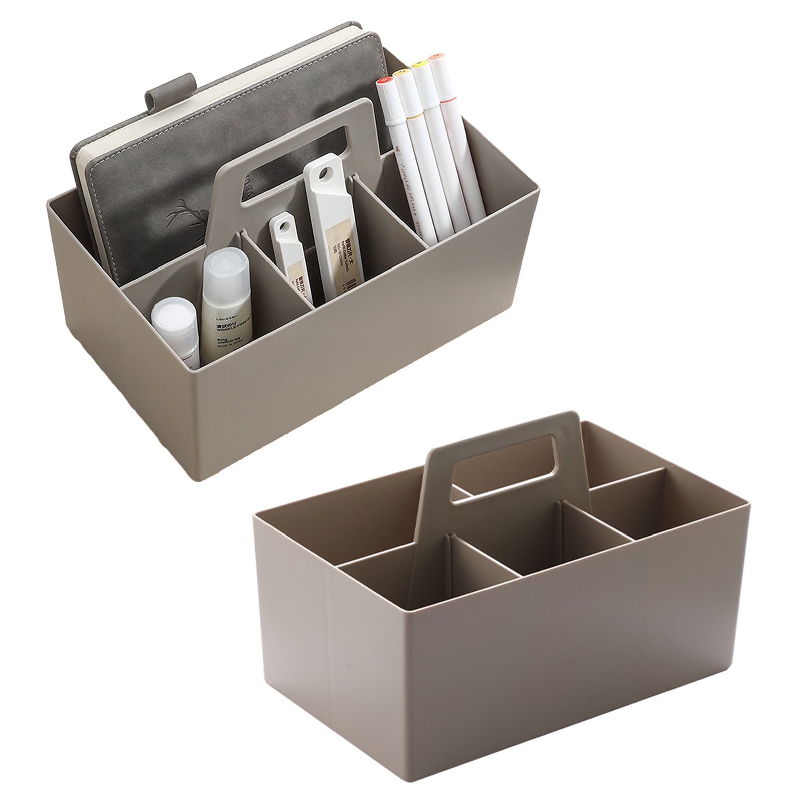 Square Rectangular Stackable Desktop Storage Organizers Divider Basket ...